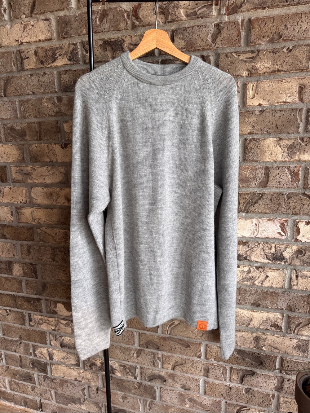PAKA The Original Crew Men’s L Gray Royal Alpaca Sweater Handmade